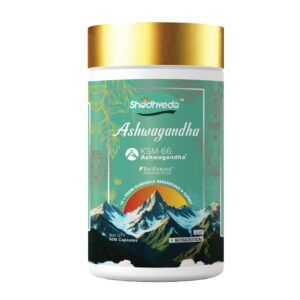 Shochveda Ashwagandha KSM-66® 60 Capsules with BioPerine® | Stress Relief & Strength