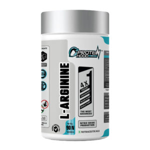 L-Arginine 90 Tablets – Nitric Oxide Booster for Muscle Pump & Endurance | Protein Hood