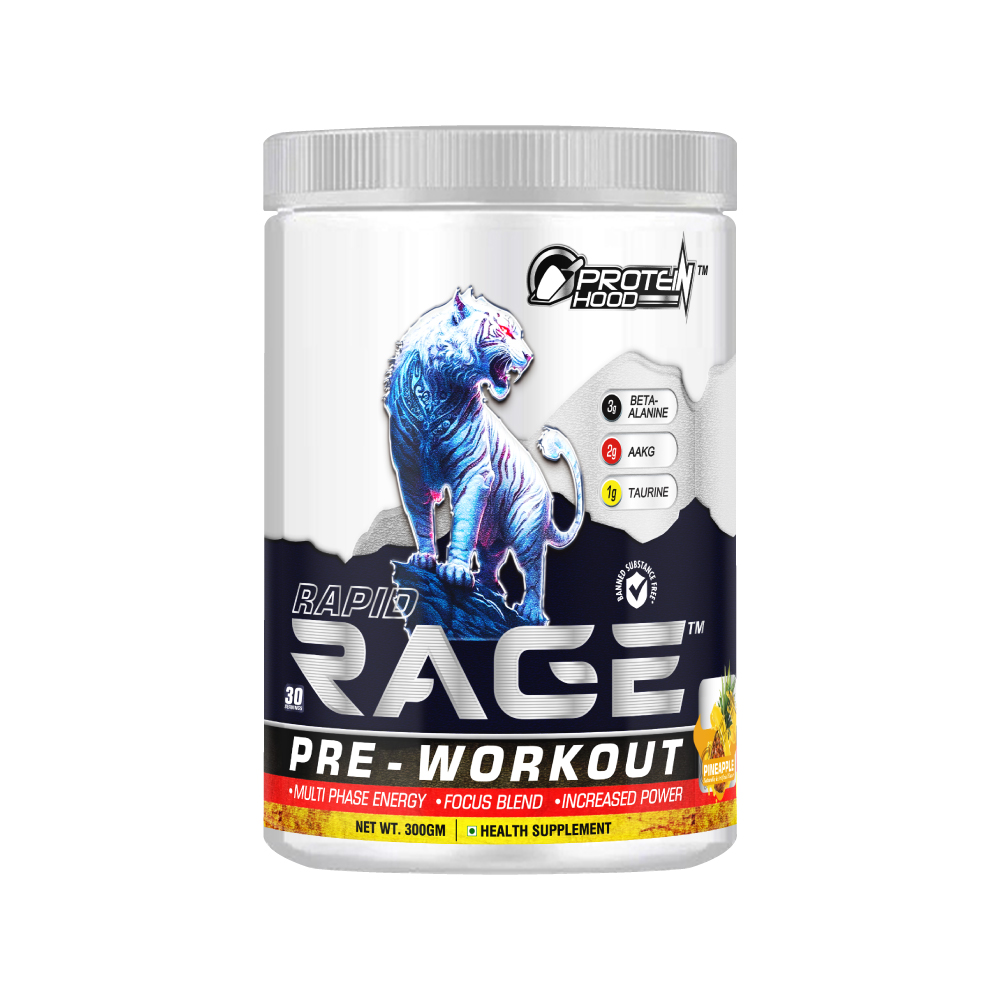 Rapid Rage Pre-Workout 300g – Multi-Phase Energy | Protein Hood