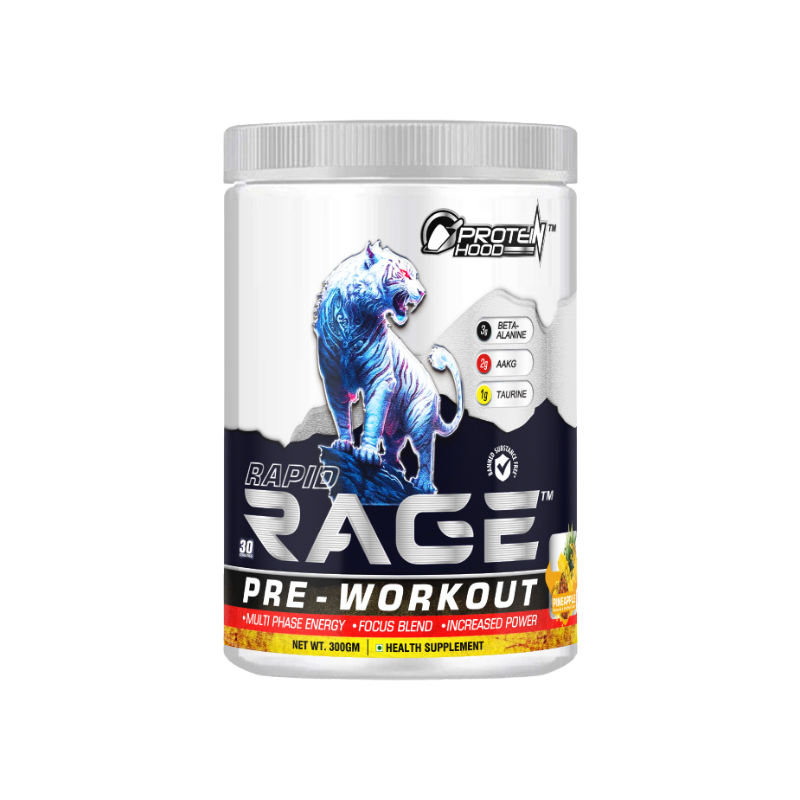 Rapid Rage Pre-Workout 300g – Multi-Phase Energy | Protein Hood